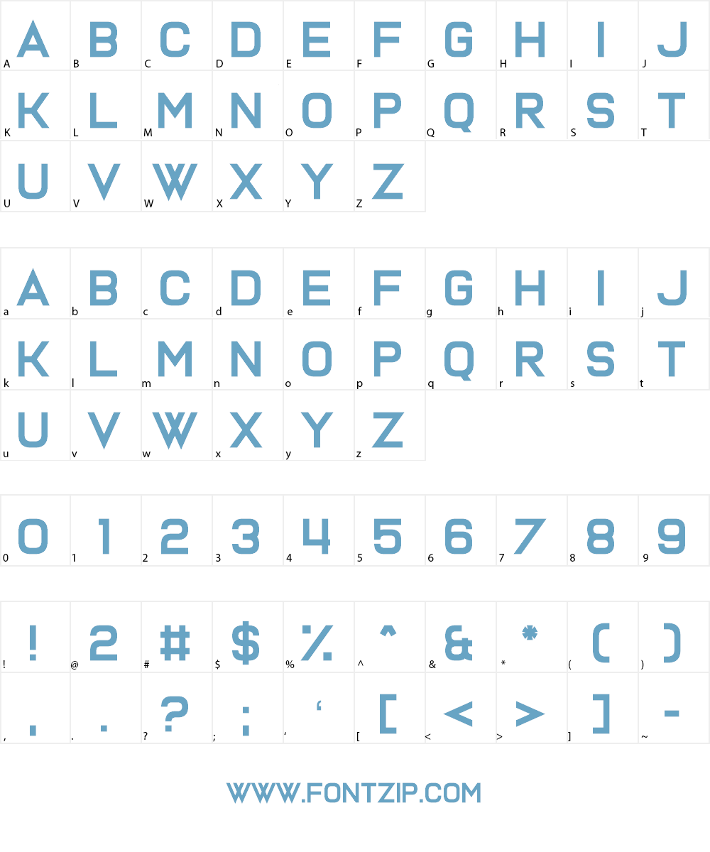 Assembled From Scratch Font Character